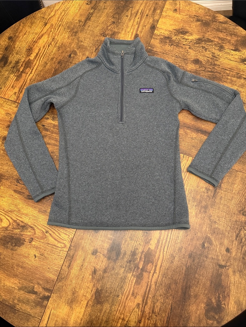 Patagonia Women's Heather Gray Half-Zip Cowl Pullover size XXS